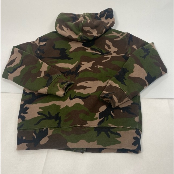CAMOUFLAGE COTTON-BLEND ZIP-UP HOODIE IN SURPLUS CAMO Ralph Lauren CAMO.Size 6 - Picture 4 of 10